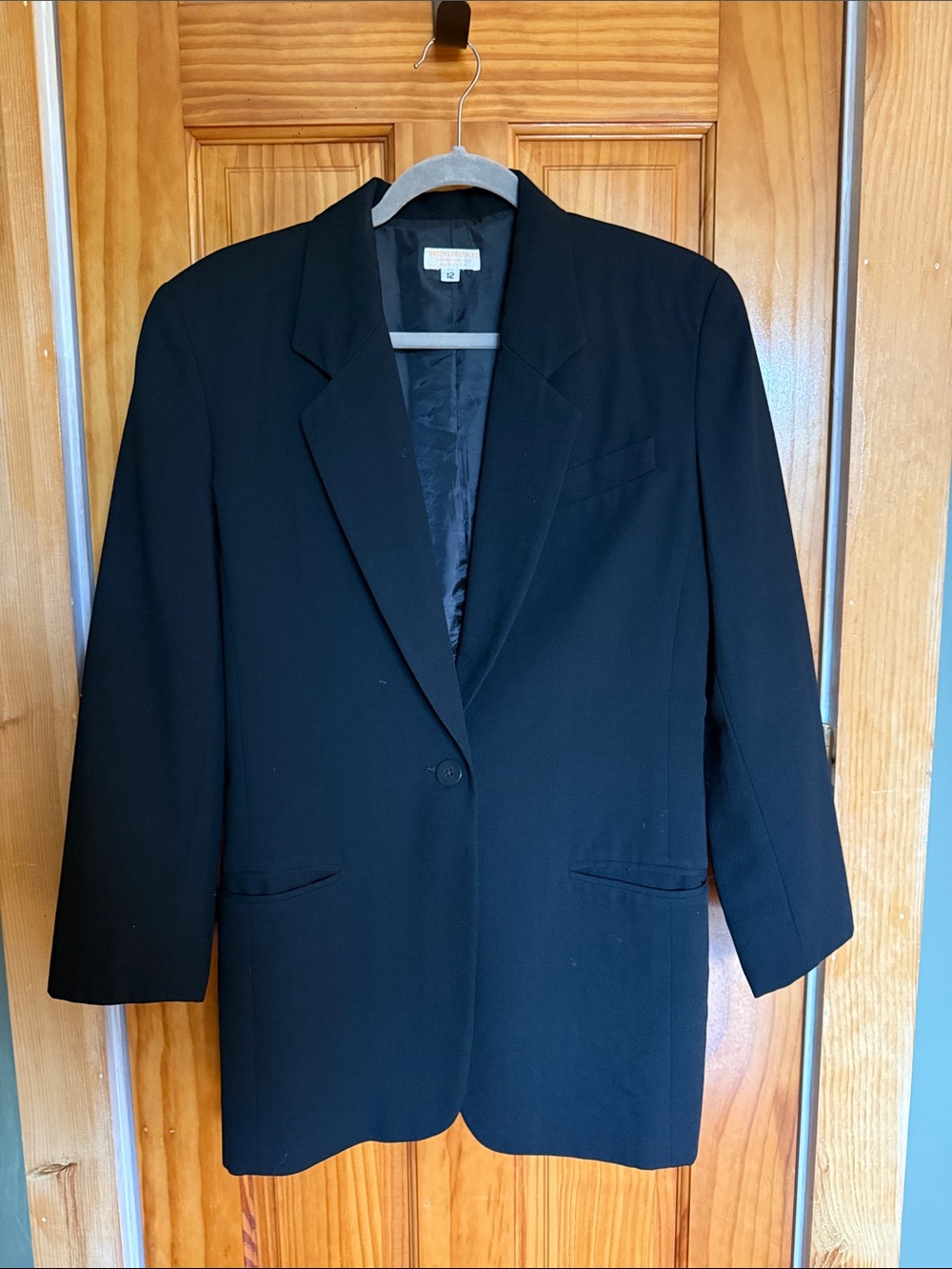 Brooks Brothers Black Women's Single-Button Blazer